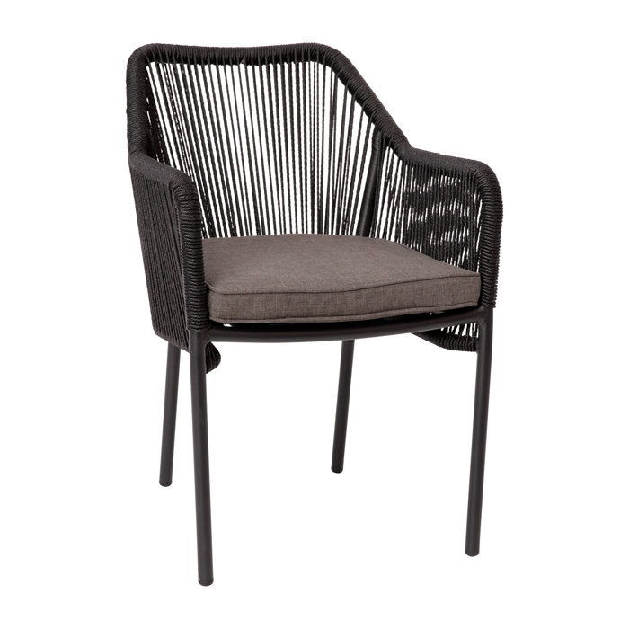 Avamarti Woven Indoor/Outdoor Stacking Club Chairs - Cushions (Set of 3)