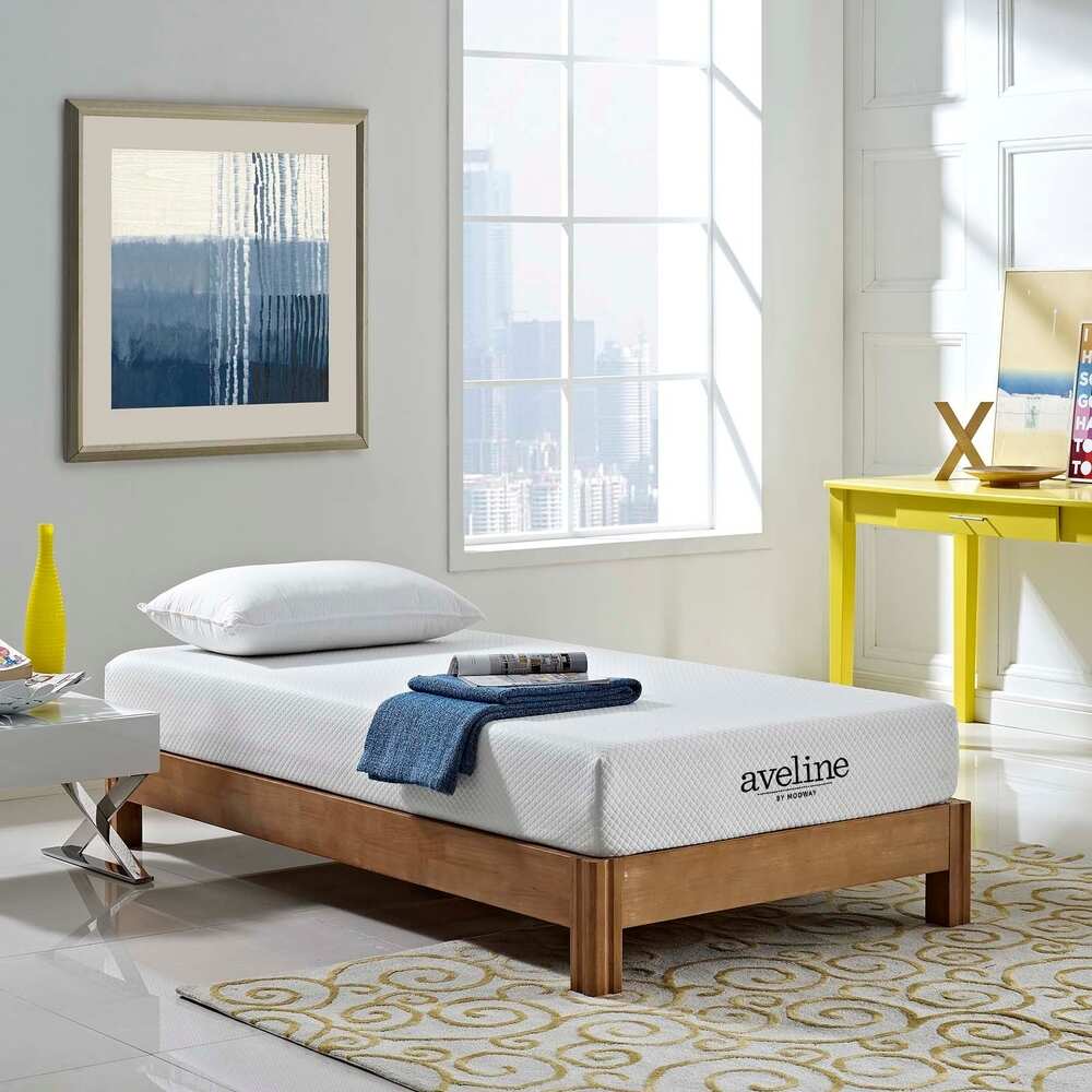 Aveline 8-inch Gel Memory Foam Mattress - White - Twin