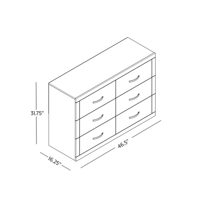 Avigail 6 Drawer Double Dresser