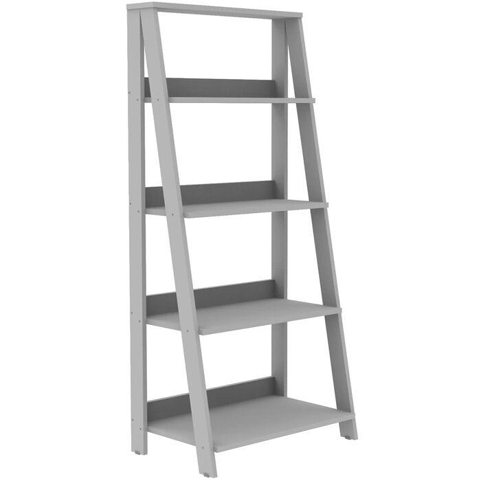 Avola 55'' H x 24'' W Solid Wood Ladder Bookcase