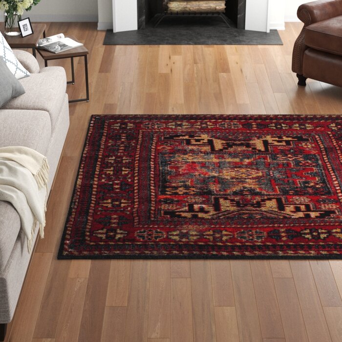 Ayla Performance Red Rug, Rectangle 5'3" x 7'6"