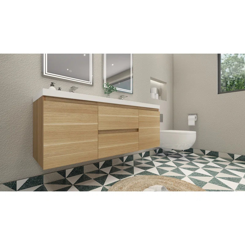 Aylanna Double Bathroom Vanity with Acrylic Top - 2 BOXES