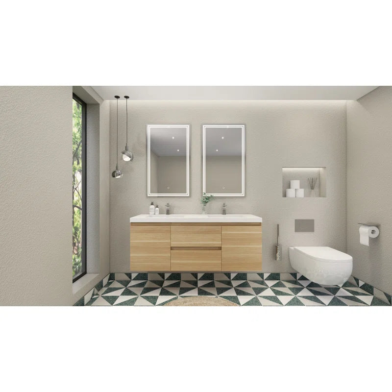 Aylanna Double Bathroom Vanity with Acrylic Top - 2 BOXES