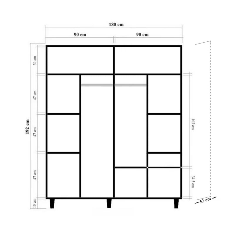 Ayreanna Armoire - 5 BOXES
