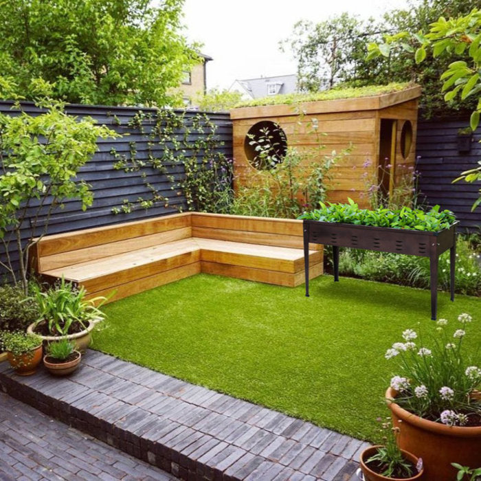 Azaiah Metal Outdoor Elevated Planter