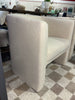 Vernon Upholstered Barrel Accent Chair - Faux Shearling Cream SHOWROOM ITEM