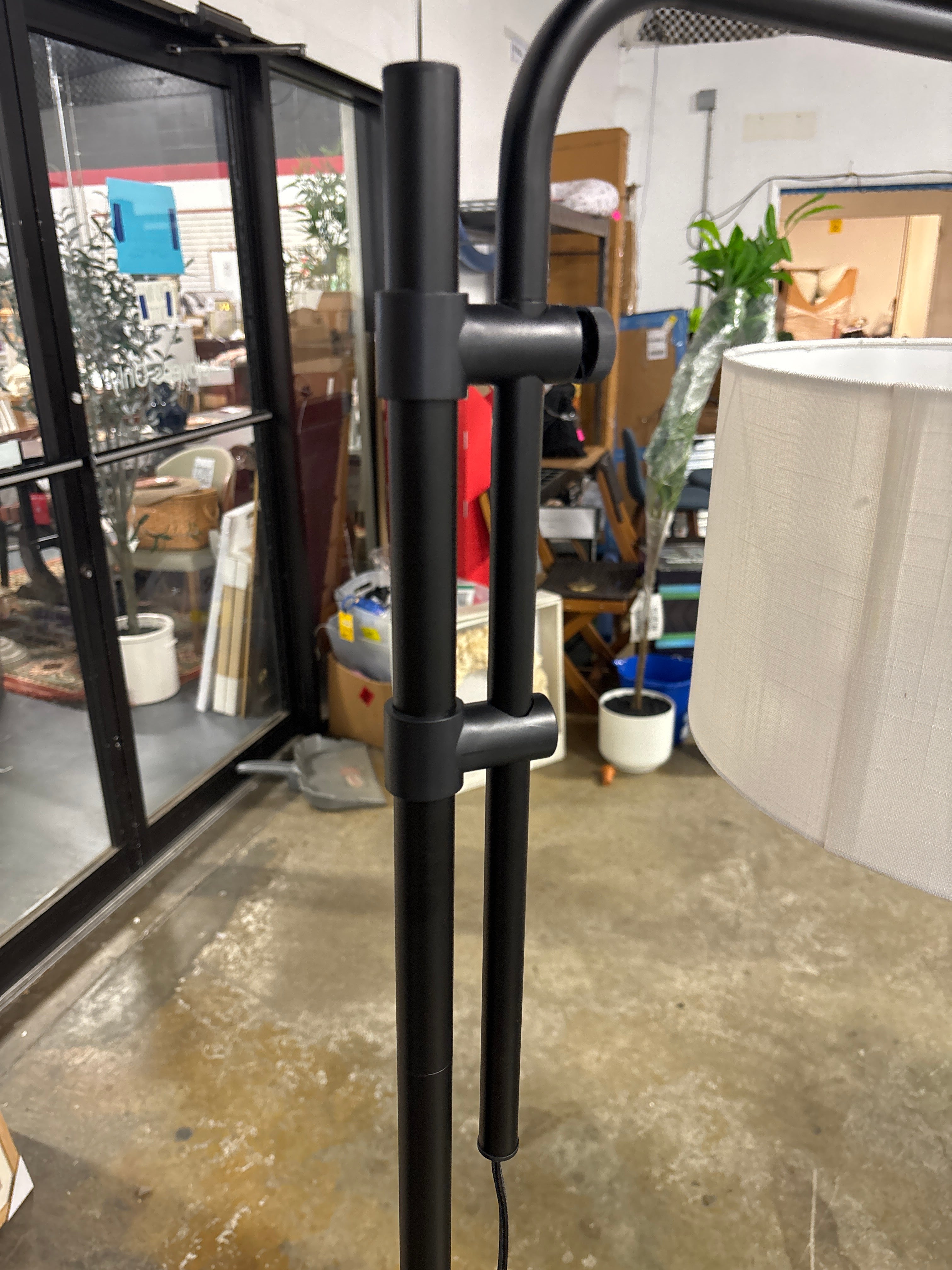 72"x16" Modern Knox Floor Lamp - Black SHOWROOM ITEM