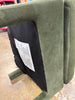 Bellfield Fully Upholstered Ottoman - Olive Green Velvet SHOWROOM ITEM