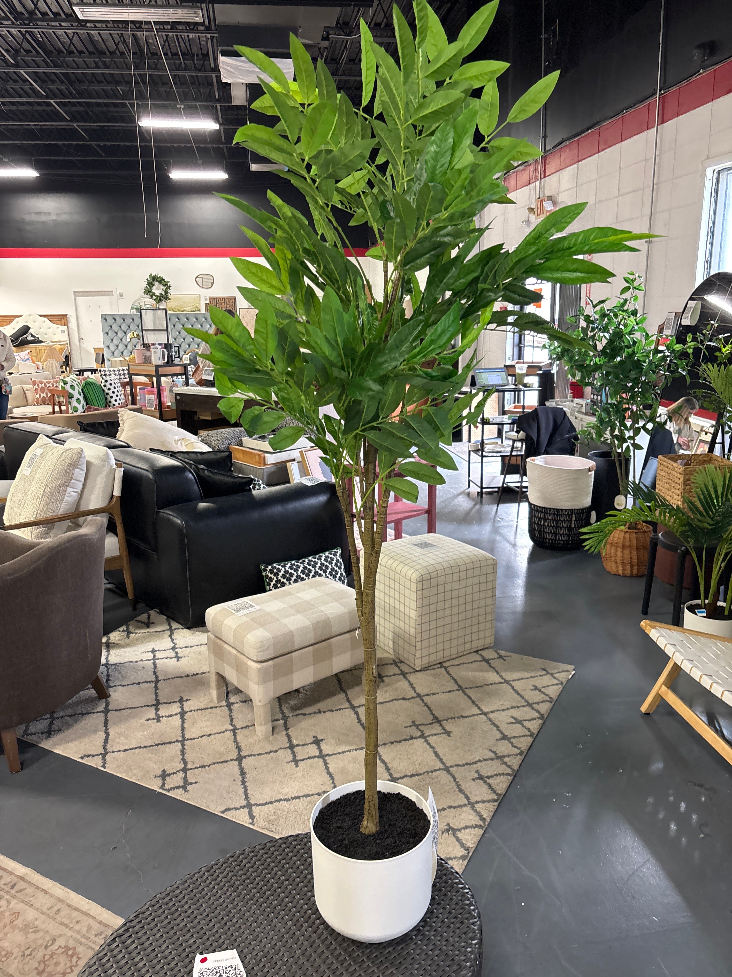 11.4" Faux Magnolia Artificial Tree - Green SHOWROOM ITEM