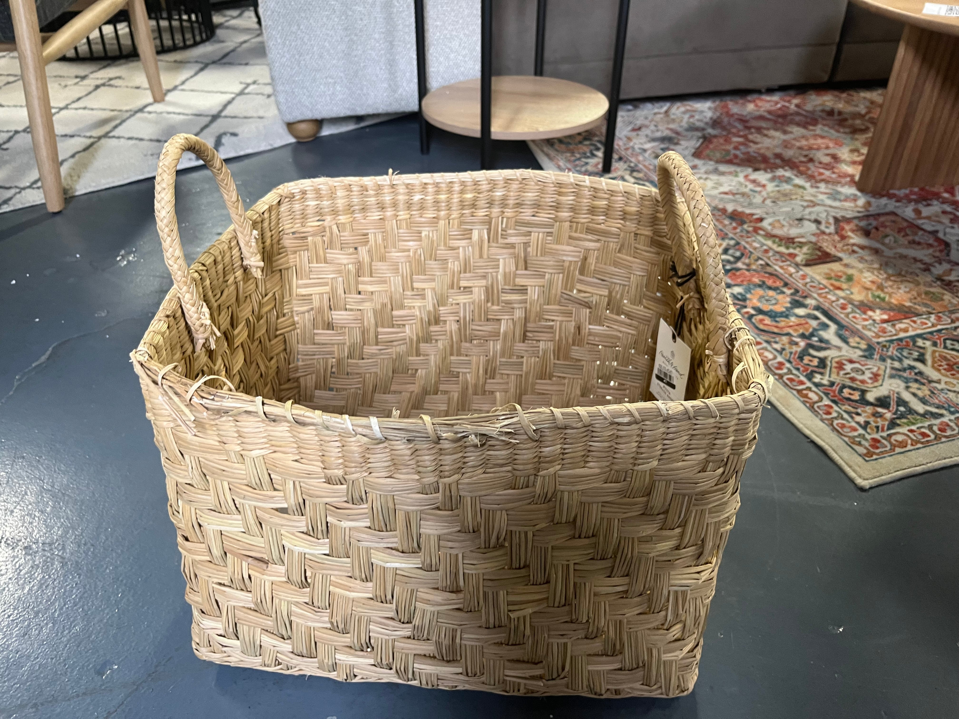 Rectangular Woven Storage Basket - Hearth & Hand™ with Magnolia SHOWROOM ITEM