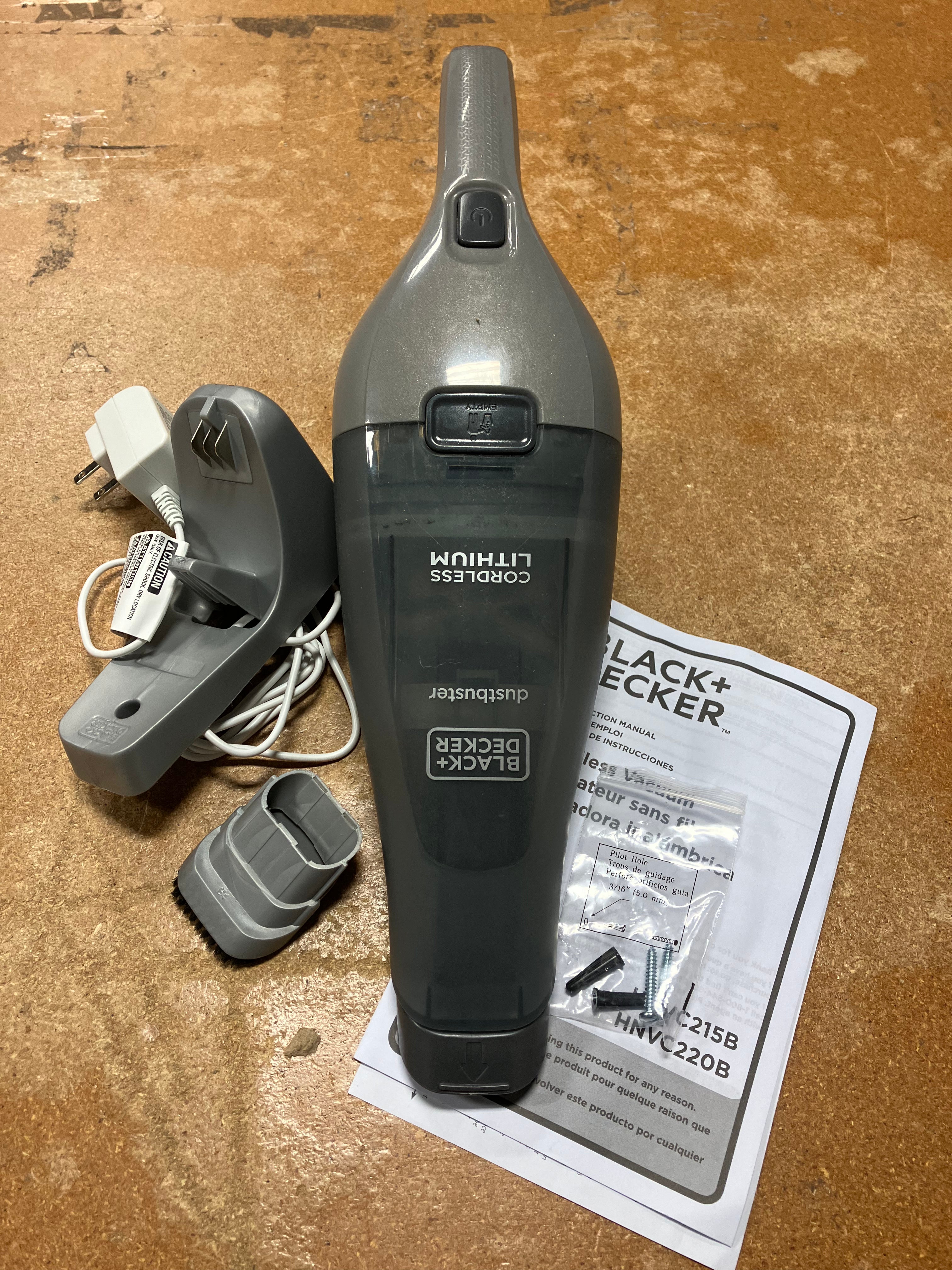 Compact Lithium Handheld Vacuum - Gray : Cordless Dustbuster, Portable Car Vacuum, Rechargeable