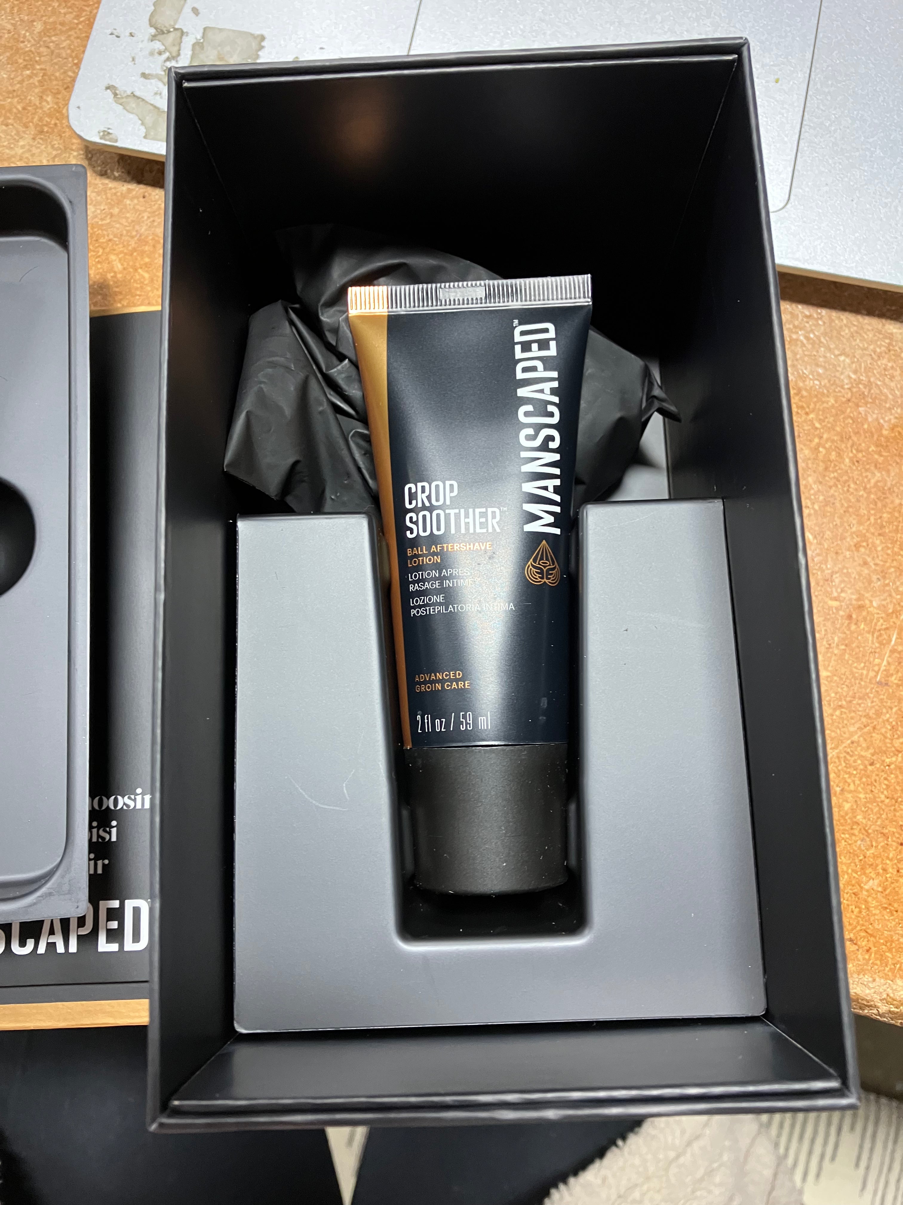 The Lawn Mower Plus Essentials Shaving Kit, SkinSafe Electric Groin and Body Hair Trimmer, Men's Grooming Gift Set