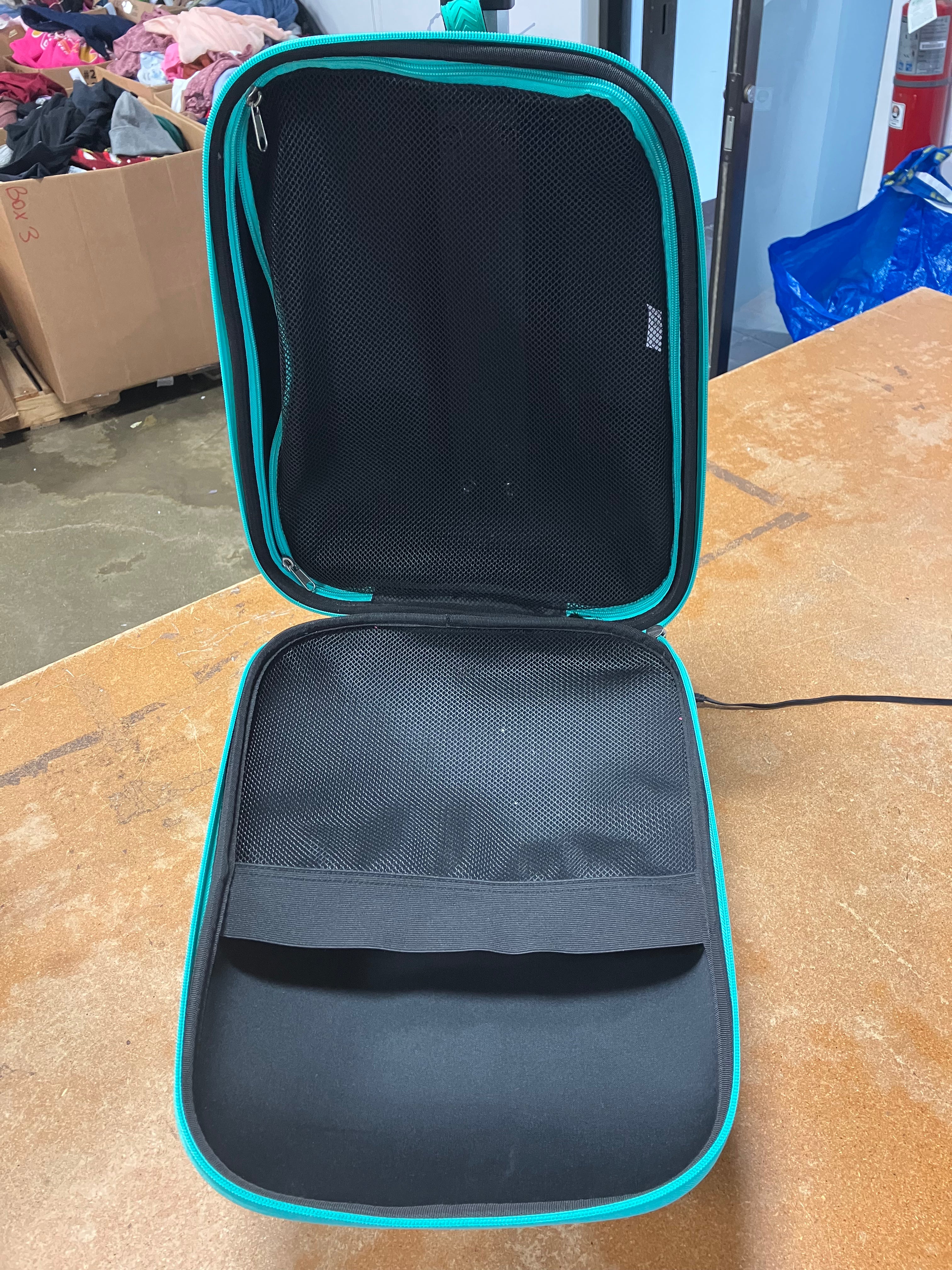 Softside Medium Checked Scooter Suitcase