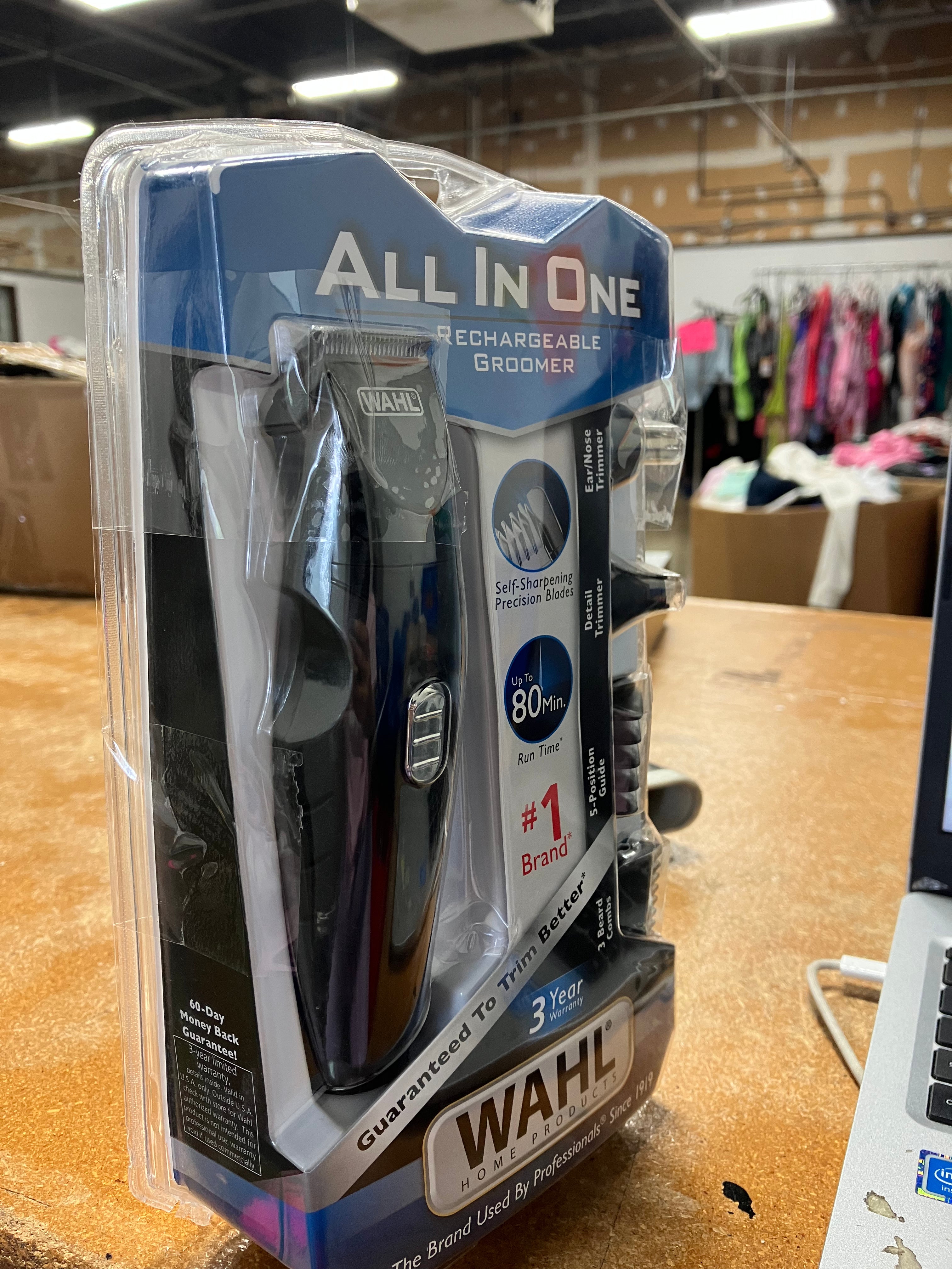 All In One Cordless Electric Beard Trimmer, Detailer, and Nose Trimmer for Men