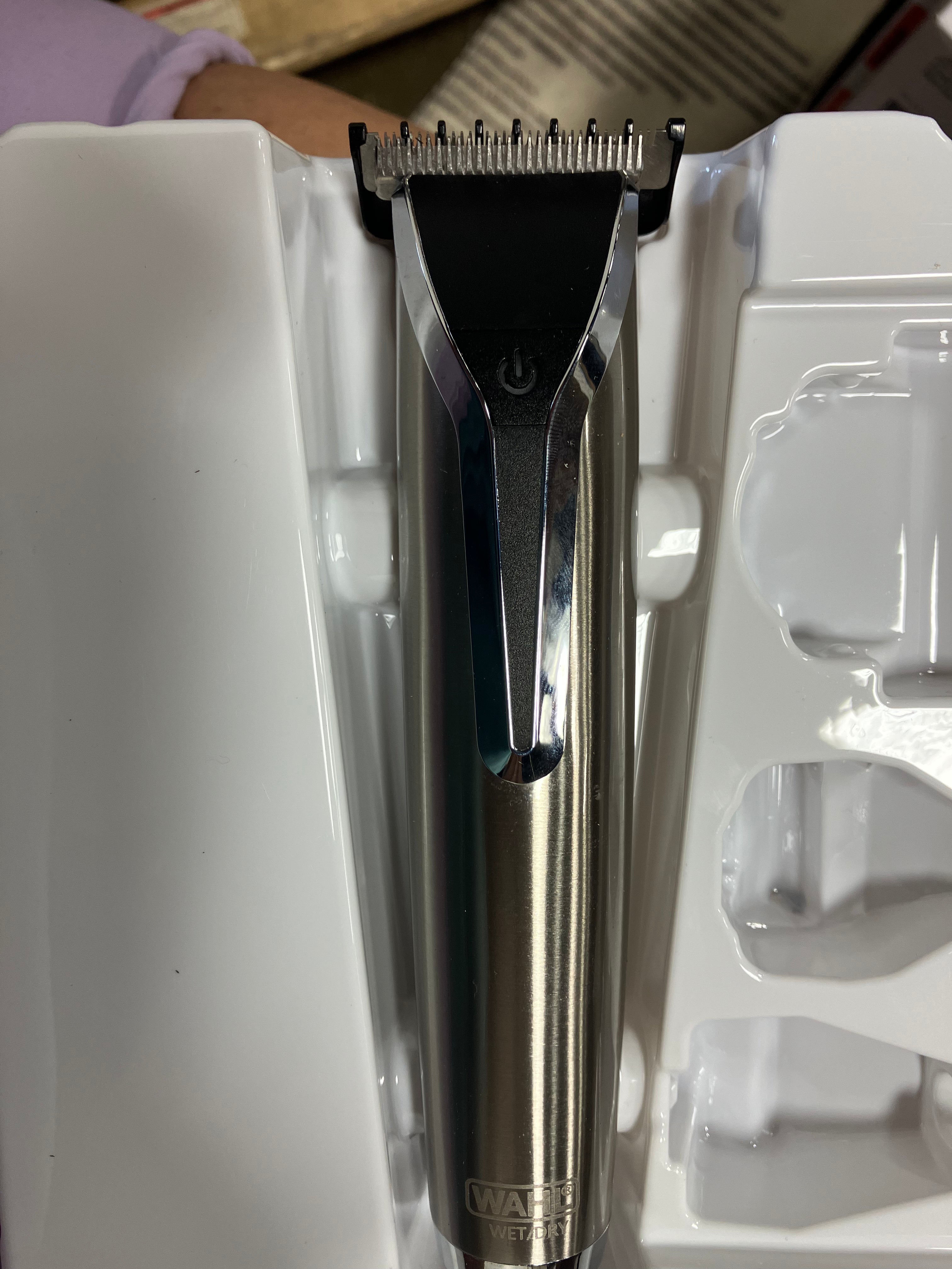 Lithium Ion All In One Stainless Steel Cordless Electric Beard Trimmer, Detailer, and Nose Trimmer for Men