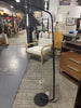 Smoked Glass Floor Lamp - Black SHOWROOM ITEM