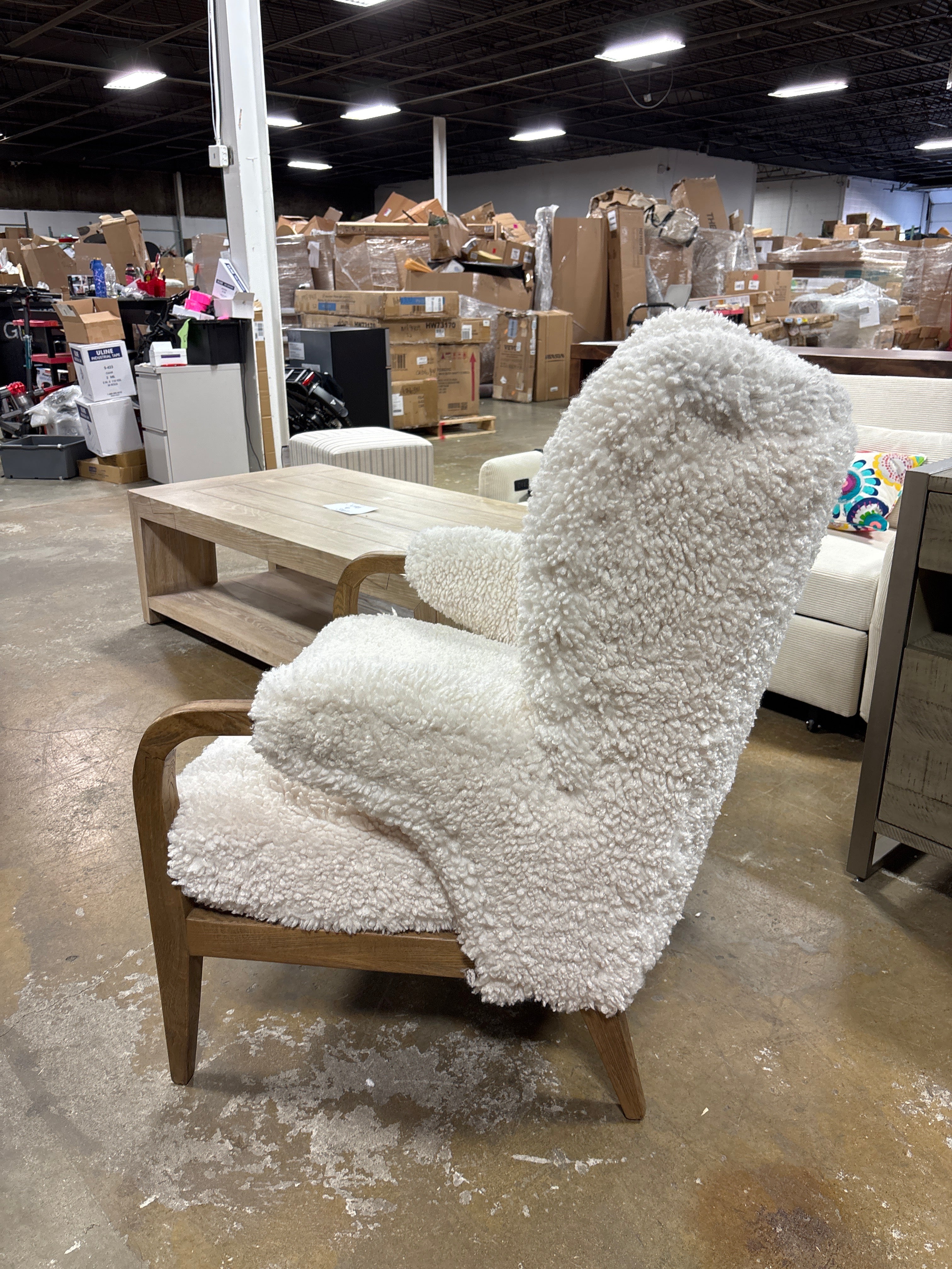 Amber Lewis x Four Hands Sedoni Lounge Chair - Andes Natural SHOWROOM ITEM