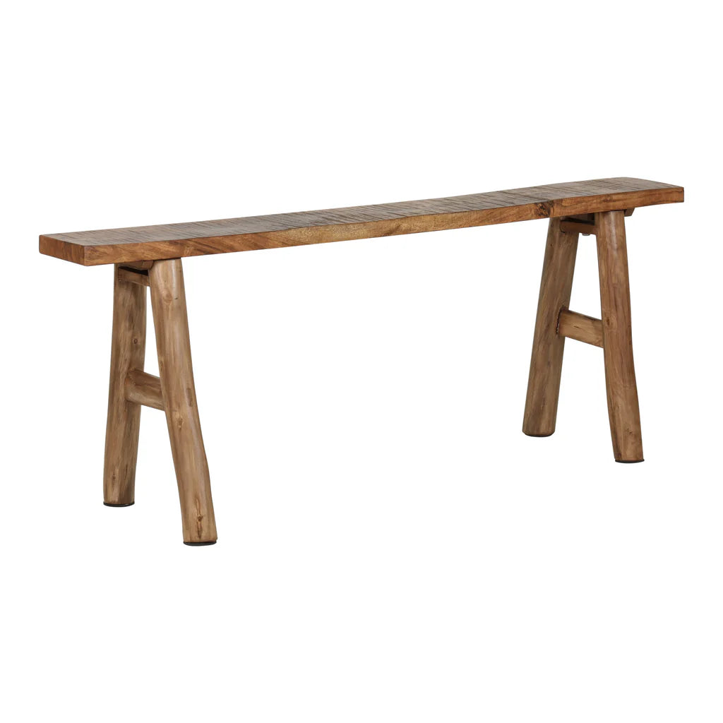 Ember Narrow Solid Wood A-Frame Bench