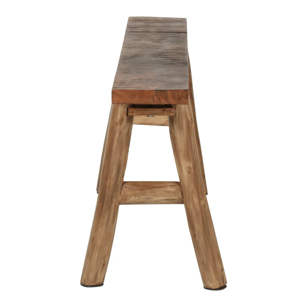 Ember Narrow Solid Wood A-Frame Bench