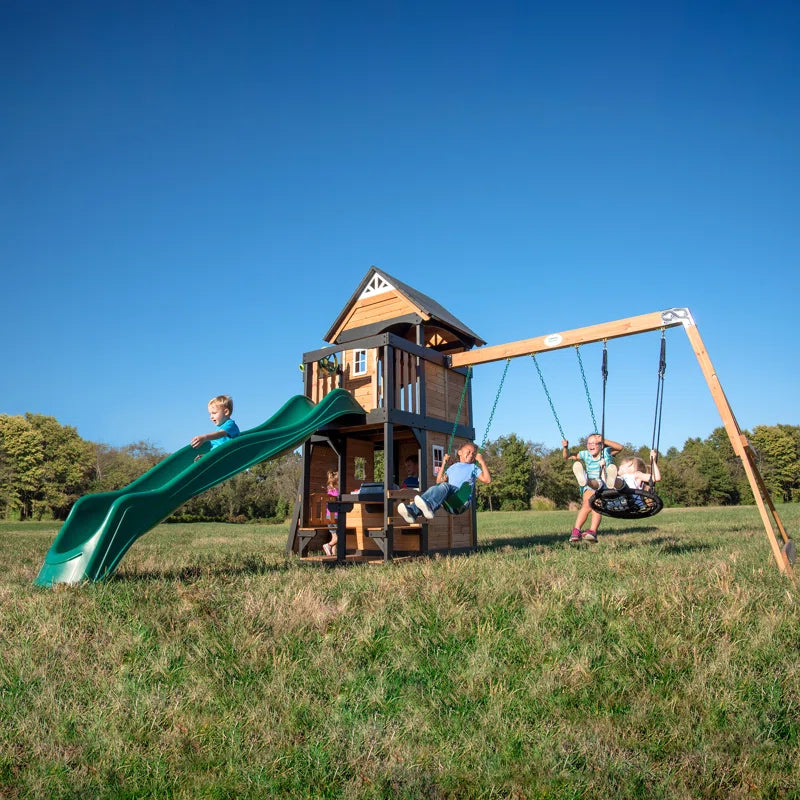 Backyard Discovery Canyon Creek All Cedar Swing Set