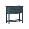 Bailey Bead Board Four-Drawer Console Table with Shelf