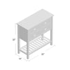 Bailey Bead Board Four-Drawer Console Table with Shelf