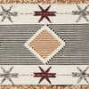 Bakerhill Handmade Hand-Knotted Cotton Ivory/Gray Rug, Rectangle 6' x 9'