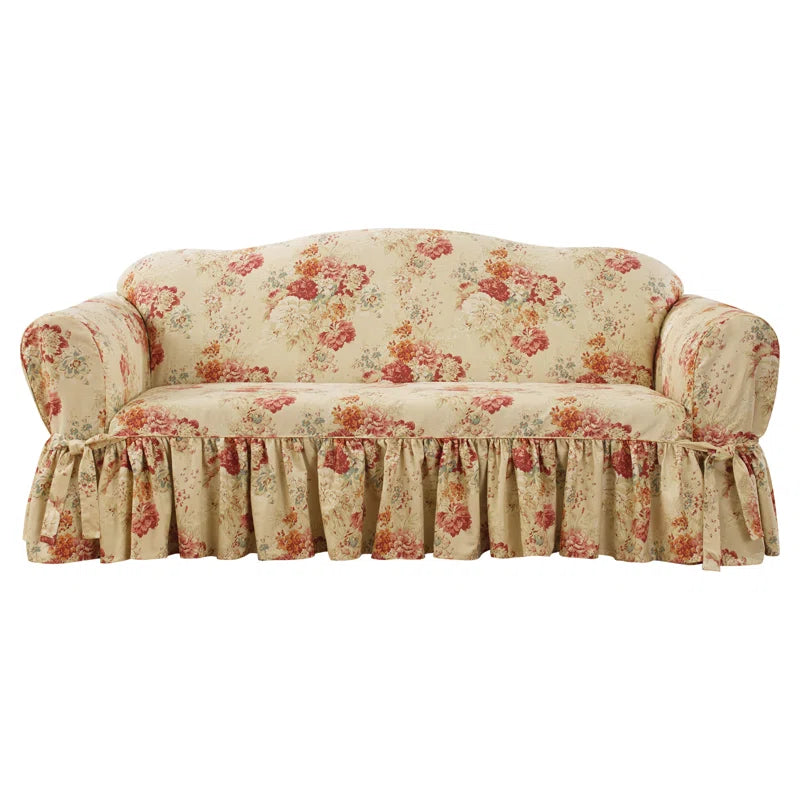 Ballad Bouquet 100% Cotton Box Cushion Sofa Slipcover