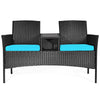 Baller Wicker Outdoor Loveseat