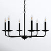 Black Baltray 6 - Light Dimmable Classic / Traditional Chandelier