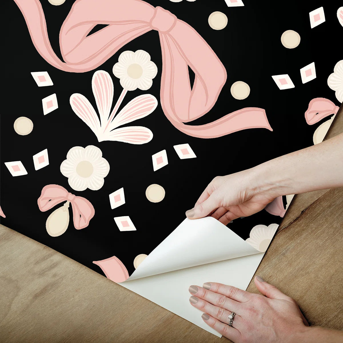 Bamel Peel & Stick Damask Double Roll