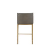 Whitbeck Gray & Brass Bar Stool