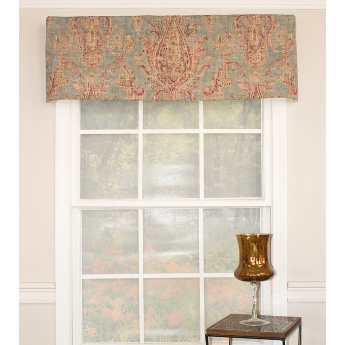 Barba Paisley Cotton Tailored Window Valance