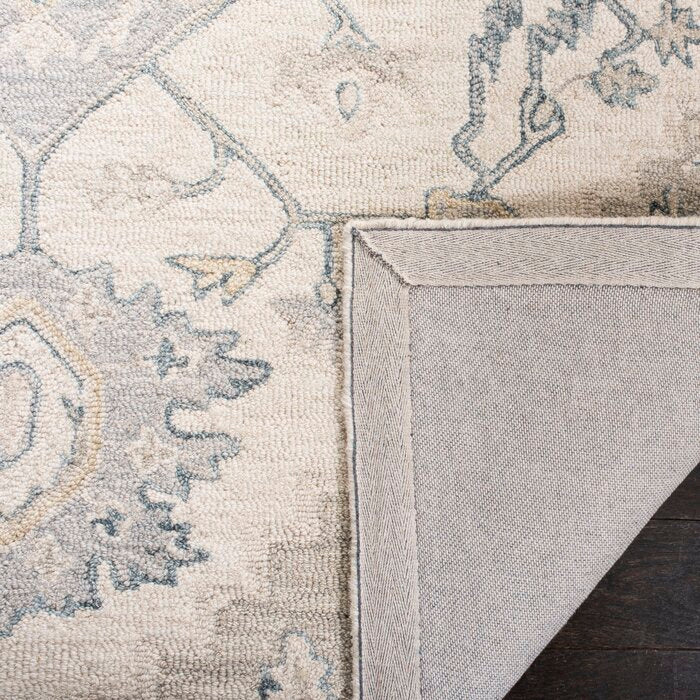 Barden Handmade Flatweave Ivory/Beige Rug, Rectangle 3' x 5'