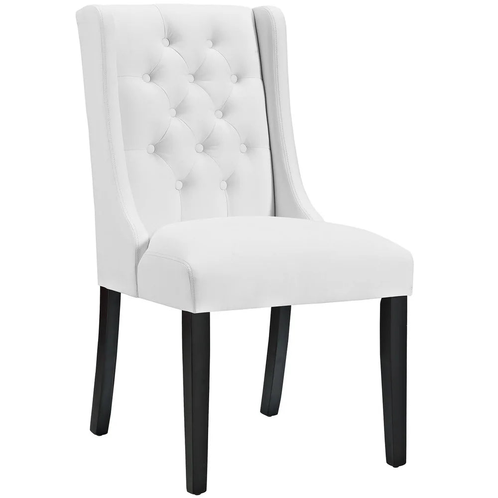 Baronet Vinyl Dining Chair - White