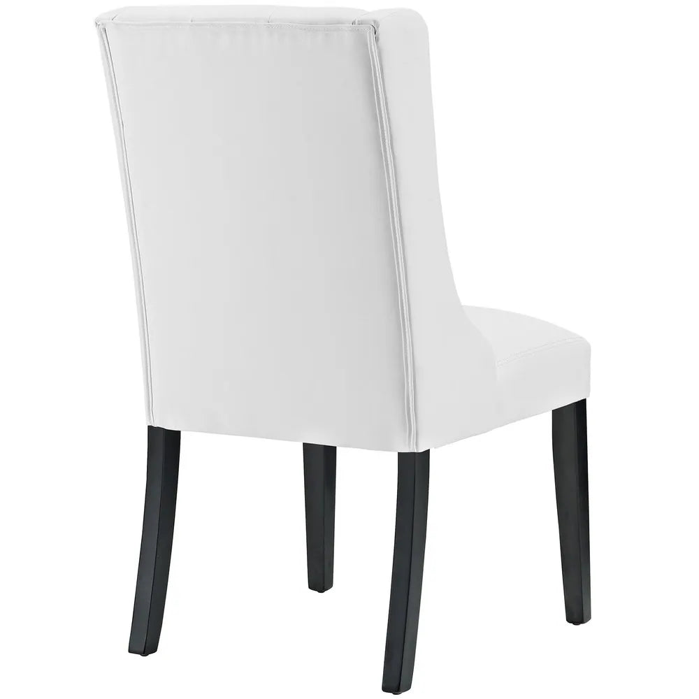 Baronet Vinyl Dining Chair - White