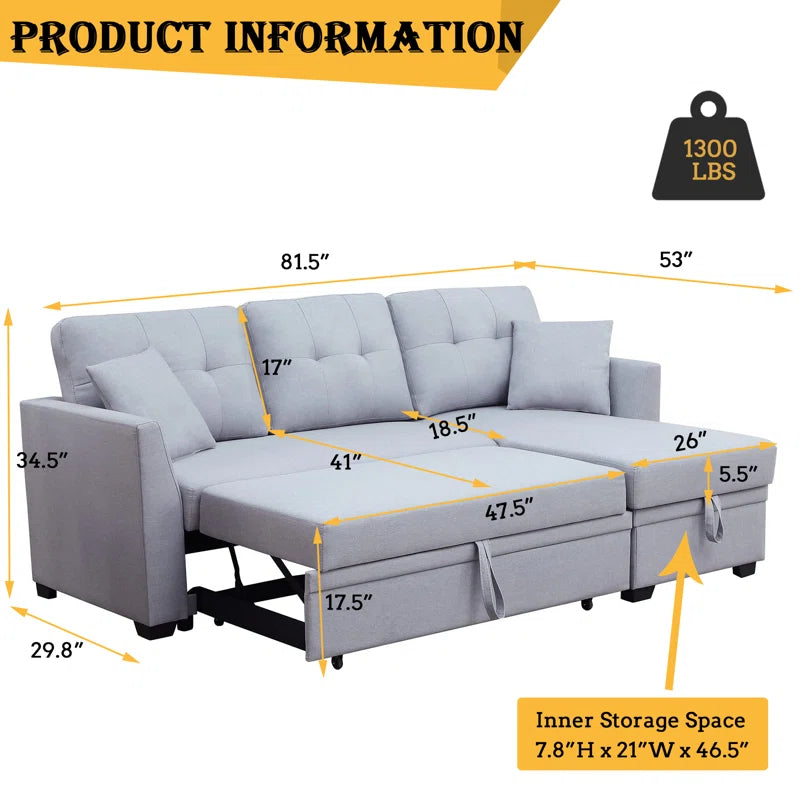 Barrie 1 - Piece Upholstered CHAISE ONLY