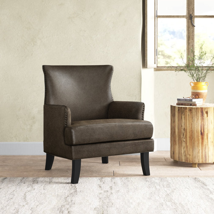 Barringer Upholstered Wingback Chair,