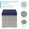 Barteldina Wicker Outdoor Ottoman (Set of 2)