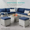 Barteldina Wicker Outdoor Ottoman (Set of 2)