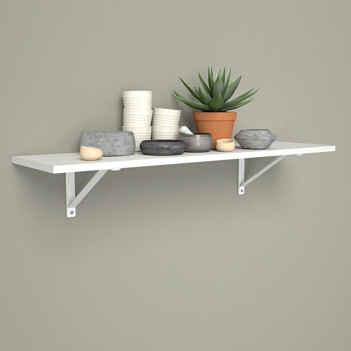 Basic Wall Shelves Bracket Shelf (Set of 2)