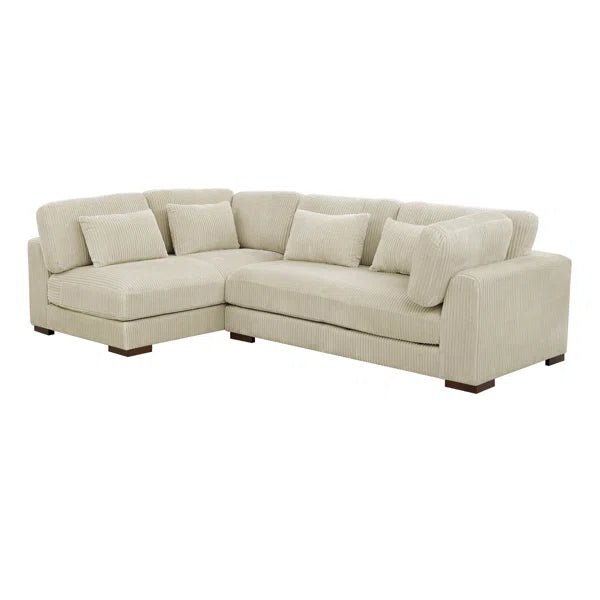 Basilius 1 - Piece Corduroy Partial Sectional