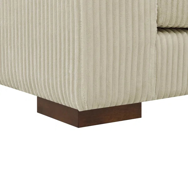 Basilius 1 - Piece Corduroy Partial Sectional