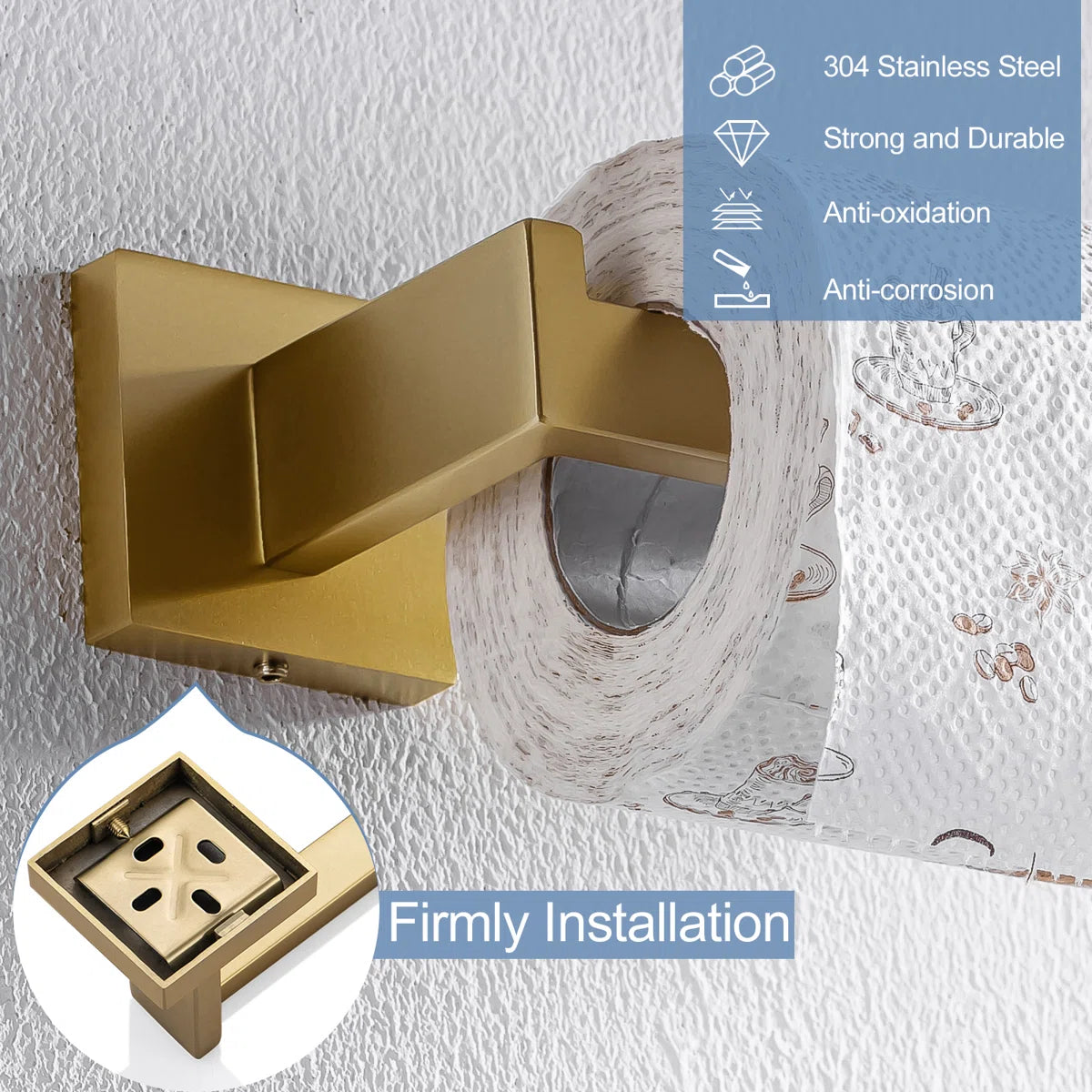 Bathroom Toilet Paper Holder Wall Mount