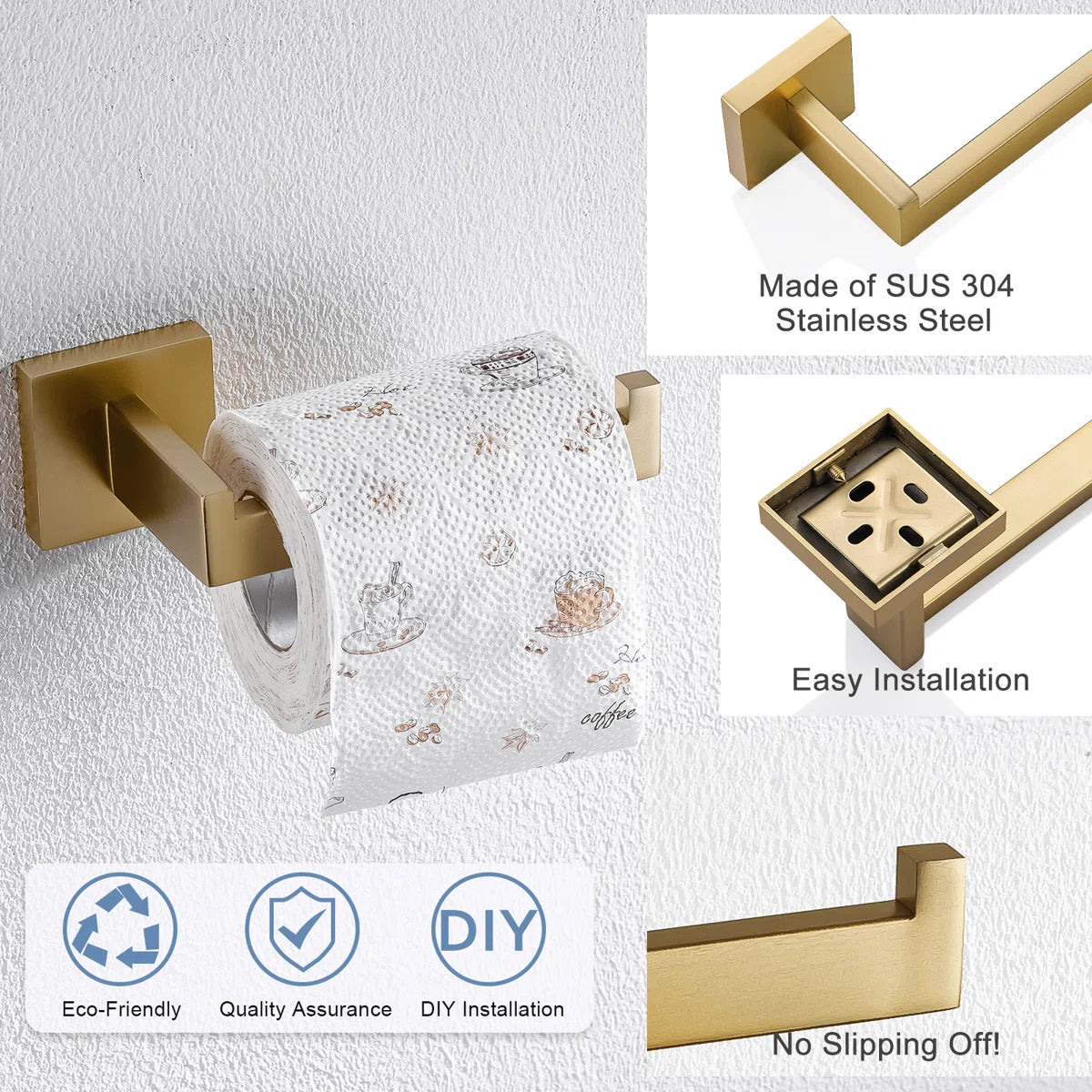 Bathroom Toilet Paper Holder Wall Mount