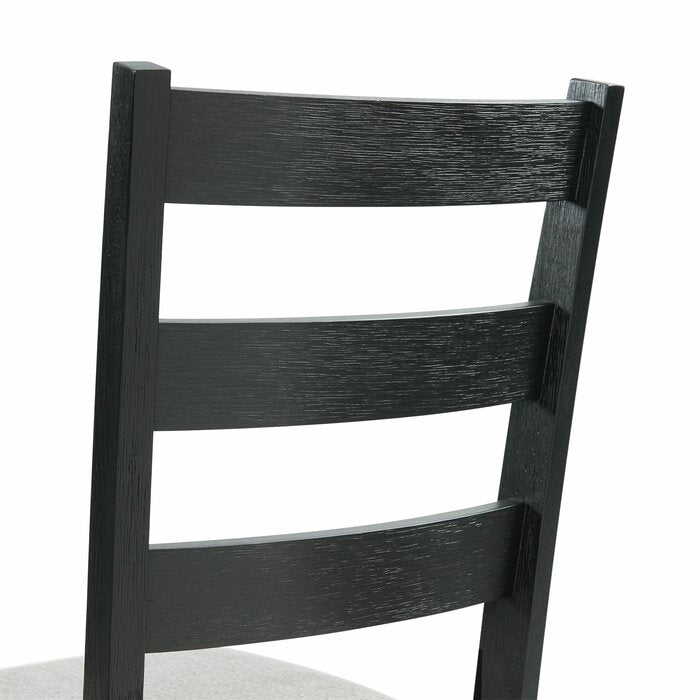 Beaubien Ladder Back Side Chair in Black (Set of 2)