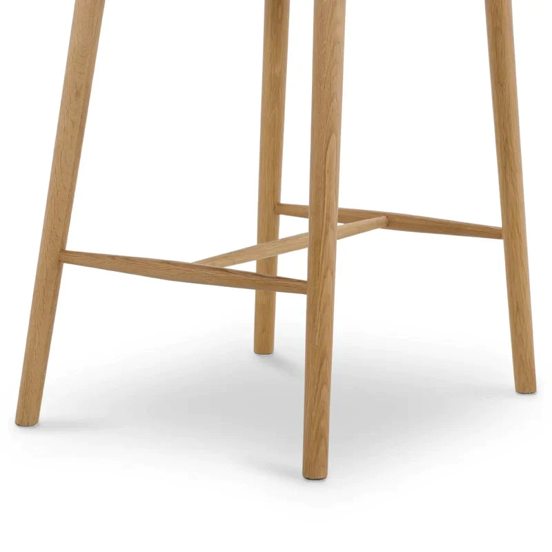 Oak/Black Beck Solid Wood Counter Stool, final cut