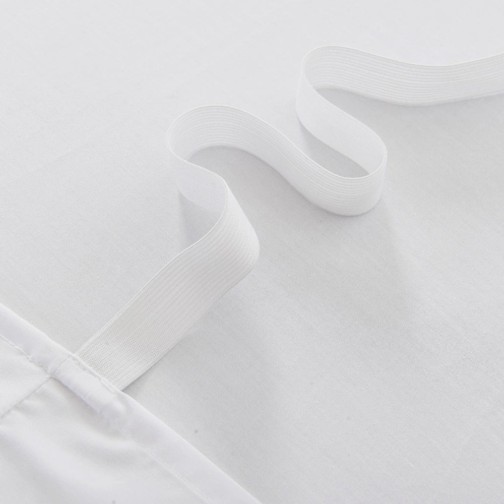 Bed Maker's Adjustable Bed Wrap-Around 15" Tailored Bedskirt - White - King