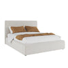 Bed Frame with Tall Upholstered Headboard - King