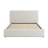 Bed Frame with Tall Upholstered Headboard - King
